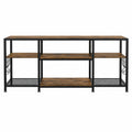 Szafka RTV metalowa z półkami z płyty wiórowej 120 cm