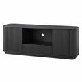 Szafka RTV drewniana czarna 150x40x50 cm
