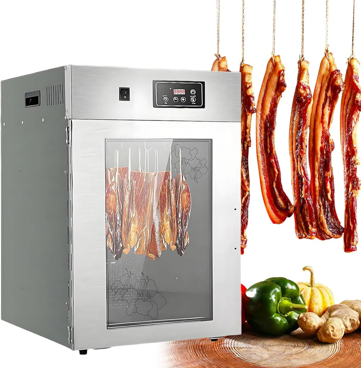 AETEREOS suszarka do żywności, 110 V- 15 l Suszarka, dehydrater spożywczy, 15 l, 30 do 90°C, 110 V, profesjonalny, dla mięsa 110 V-15 l