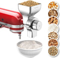 Mavouse, KitchenAid Buckphein, All Metal Mill Assistant for Stand Mixer, 12 poziomów Mąki Mill Grinder do domu, Dopasowanie do mielenia pszenicy, Kukurydza