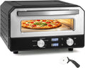 GIANTEX piec do pizzy, płyta grzewcza, 43 x 47 x 28 cm, 1700 W, dotyk, pizza, Kuchenka wielofunkcyjna 1700 W z 6 Zaprogramowanymi trybami gotowania