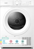 Comfee suszarka z pompą ciepła, Suszarka CD08EHP05 W, 15 programów, 8 kg, klasa energetyczna D, biała, pompa termiczna do suszenia termicznego 8 KG klasy D, inteligentna sucha CD08EHP05 W