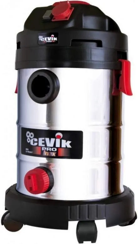 Cevik odkurzacz pionowy, Odkurzacz, 30 l, 1400 W, PRO CE- PRO30XT, stal nierdzewna, szara CE-PRO30XT