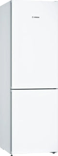 Bosch lodówka, KGN36VWED kombinowana, 326 l, 186 x 60 cm, bez mróz, oświetlenie LED, z zamrażarką, biały, VitaFresh, totalny NoFrost, Seria 4