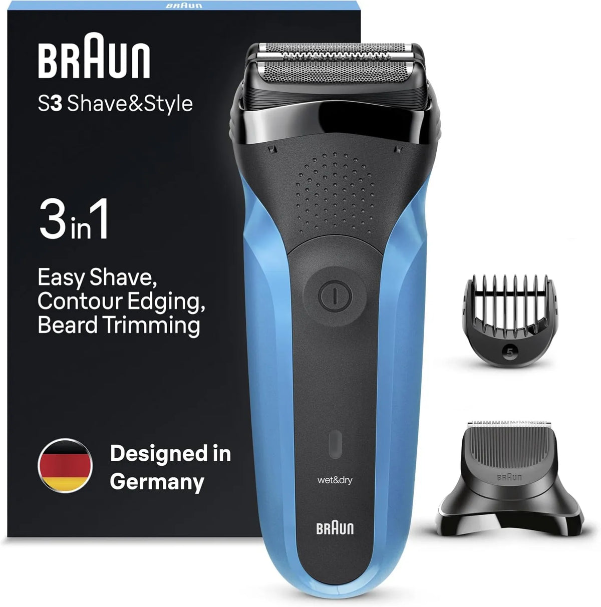 Braun, Series 5 Akcesoria do urządzeń, czarny, EasyClick elektryczny golarka Barbe