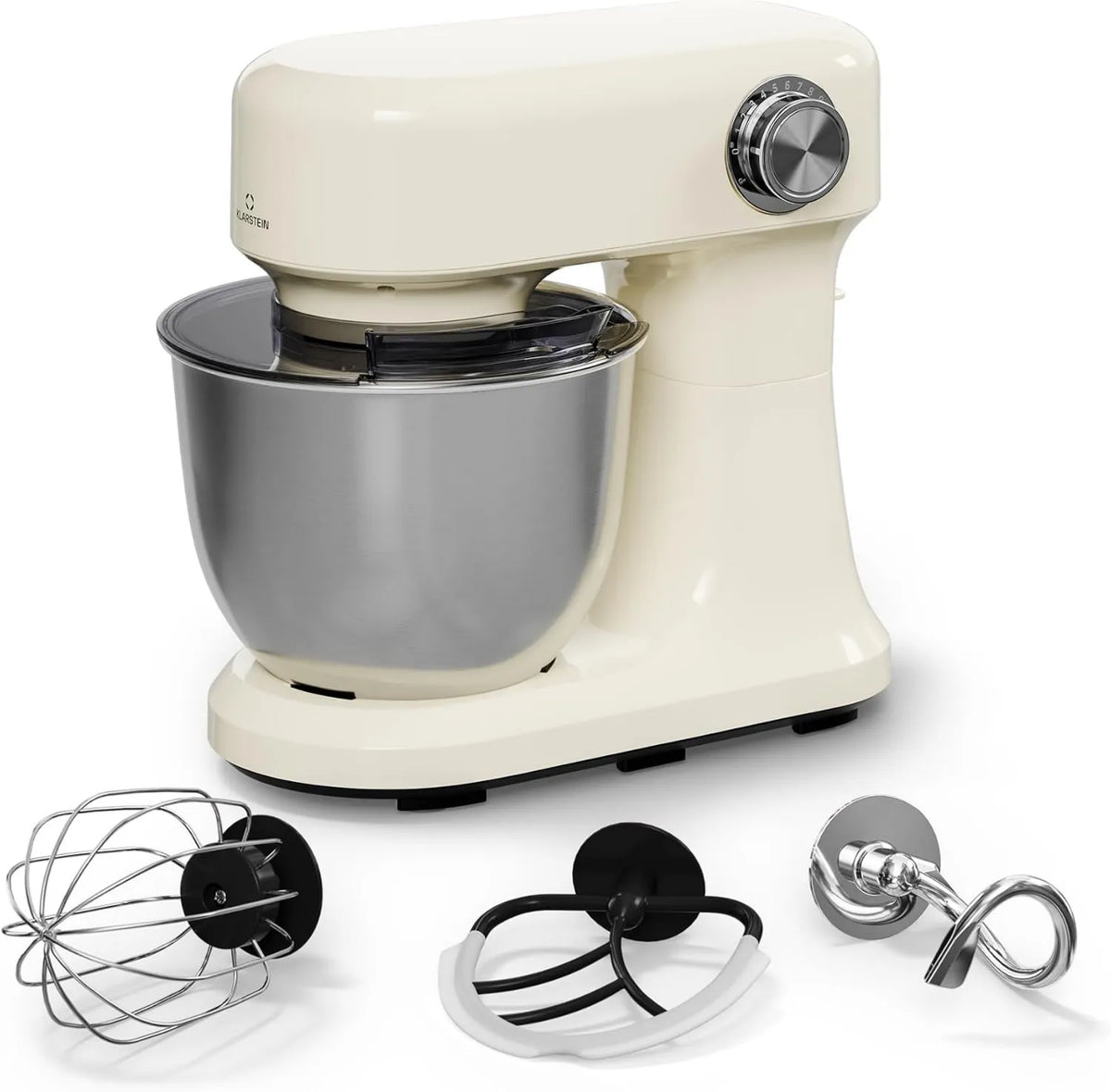 Klarstein robot kuchenny, 1500 W, Bella Evo robot kuchenny, miska ze stali nierdzewnej 5 l, system mieszania planet, funkcja pulsu