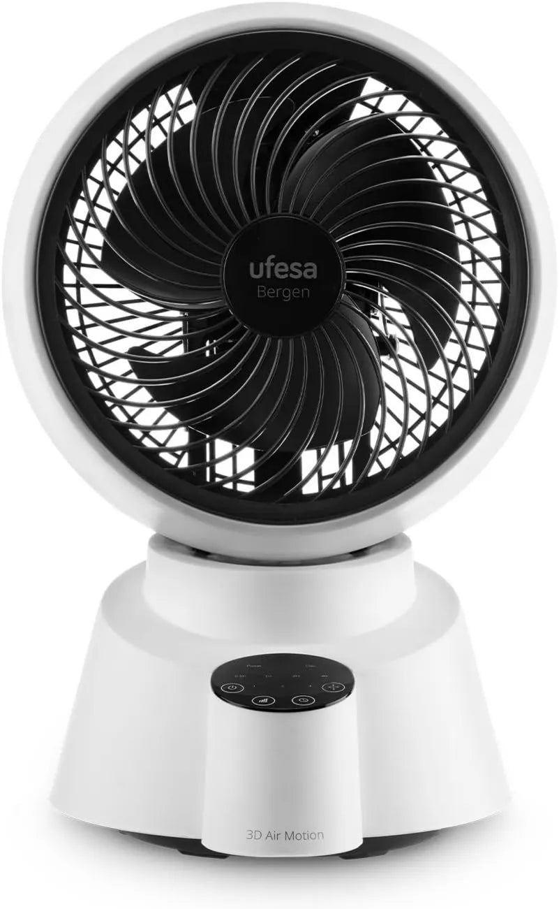 Ufesa, Wentylator, 40 W, zegar, oscylacja 60o / 90o, efekt 3D, tłumik, technologia cyrkulacji powietrza 3D, Ultraciss
