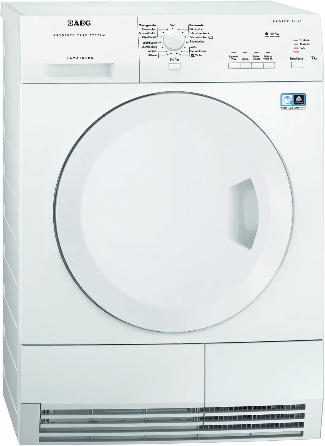 AEG suszarka z pompą ciepła, T55770IH3 suszarka, 7 kg, Lavotherm T55770IH3 Heat Pompa Drukarka, Wełna i Program Jedwabny, Łatwe czyszczenie Filtra