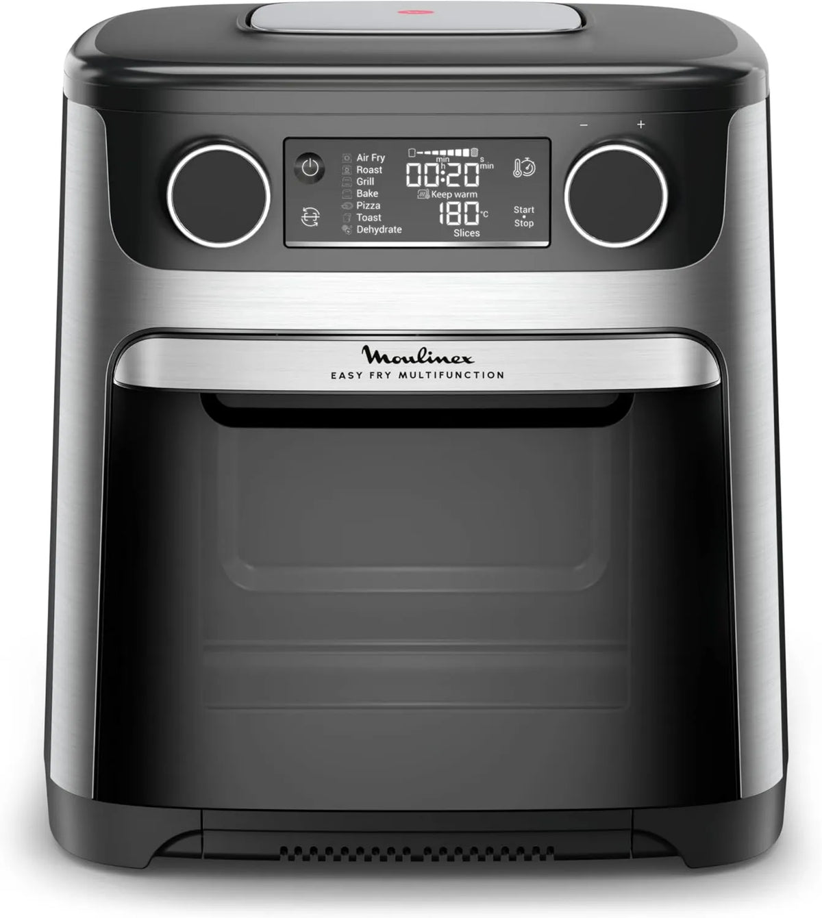 Moulinex frytkownica beztłuszczowa, Technologia ekstra chrupki, Easy Fry Oil Free Fry, 9 programów, 15 l, Kompletny posiłek dla 4 - 6 osób, Czarny