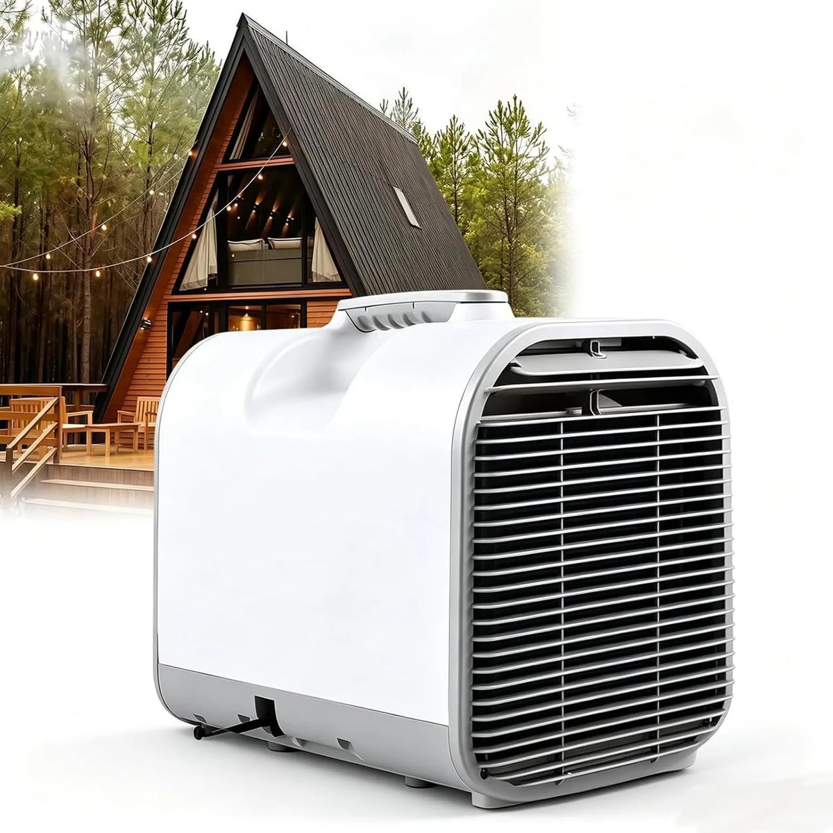 GZGHRZQS klimatyzator przenośny, Klimatyzator, 420 W, plener, minutnik, cicha, kemping, Odnawianie, dla przyczep kempingowych, Van, Pique- Nique Tent