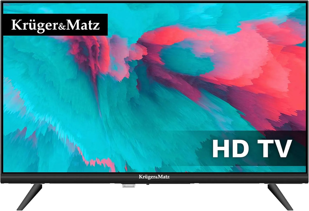DVB-T2 H.265 telewizor Smart TV, 60 Hz, Kruger&Matz Telewizor 24' HD 60 Hz HEVC 230/12V