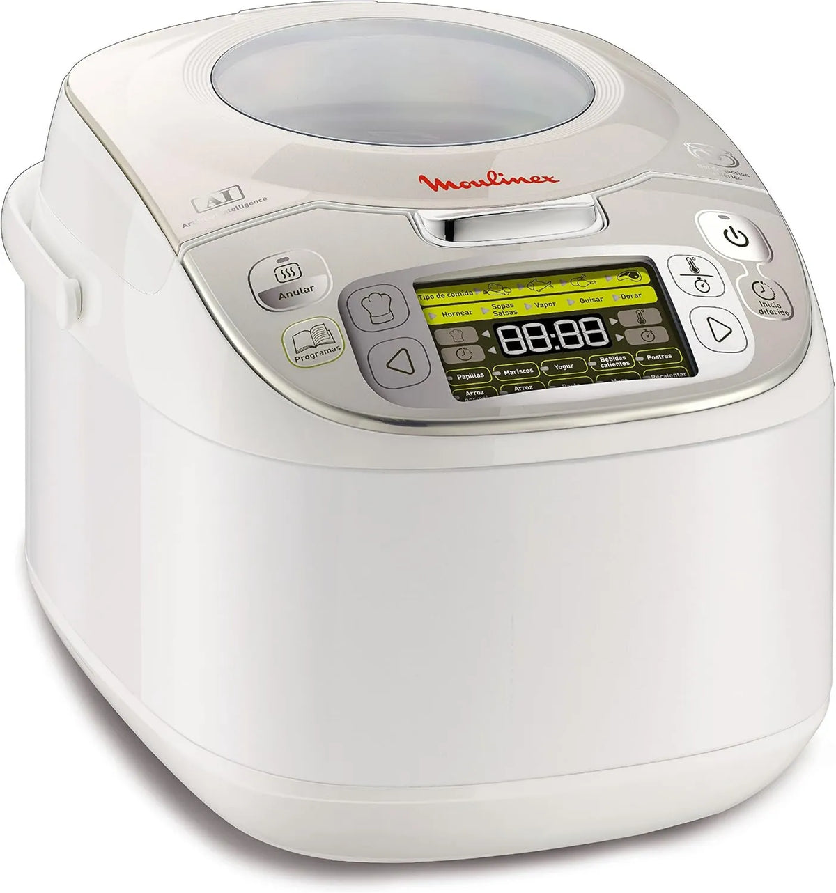 Moulinex MK812121/WH multicooker, 750 W, MAXICHEF Advance MK812121 biały robot, tworzywo sztuczne, tylko hiszpański