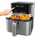 Cecotec frytkownica beztłuszczowa, frytkownica powietrza gorącego, 8 l, 1800 W, 30 do 200°C, dotyk, Frytkownica bezolejowa, 8 l Cecofry Supreme 8000, 10 Menu, Kontrola dotyku