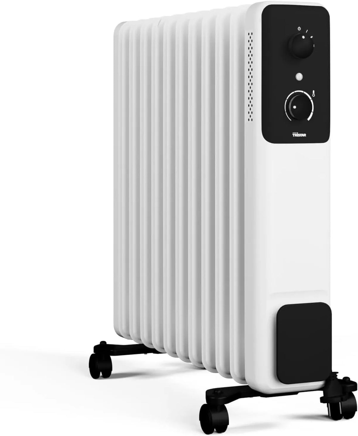 Tristar grzejnik elektryczny, KA- 5381, 2500 W, koła poruszające, termostat regulowany KA-5381, 3 poziomów, tłumik, 11 płetw