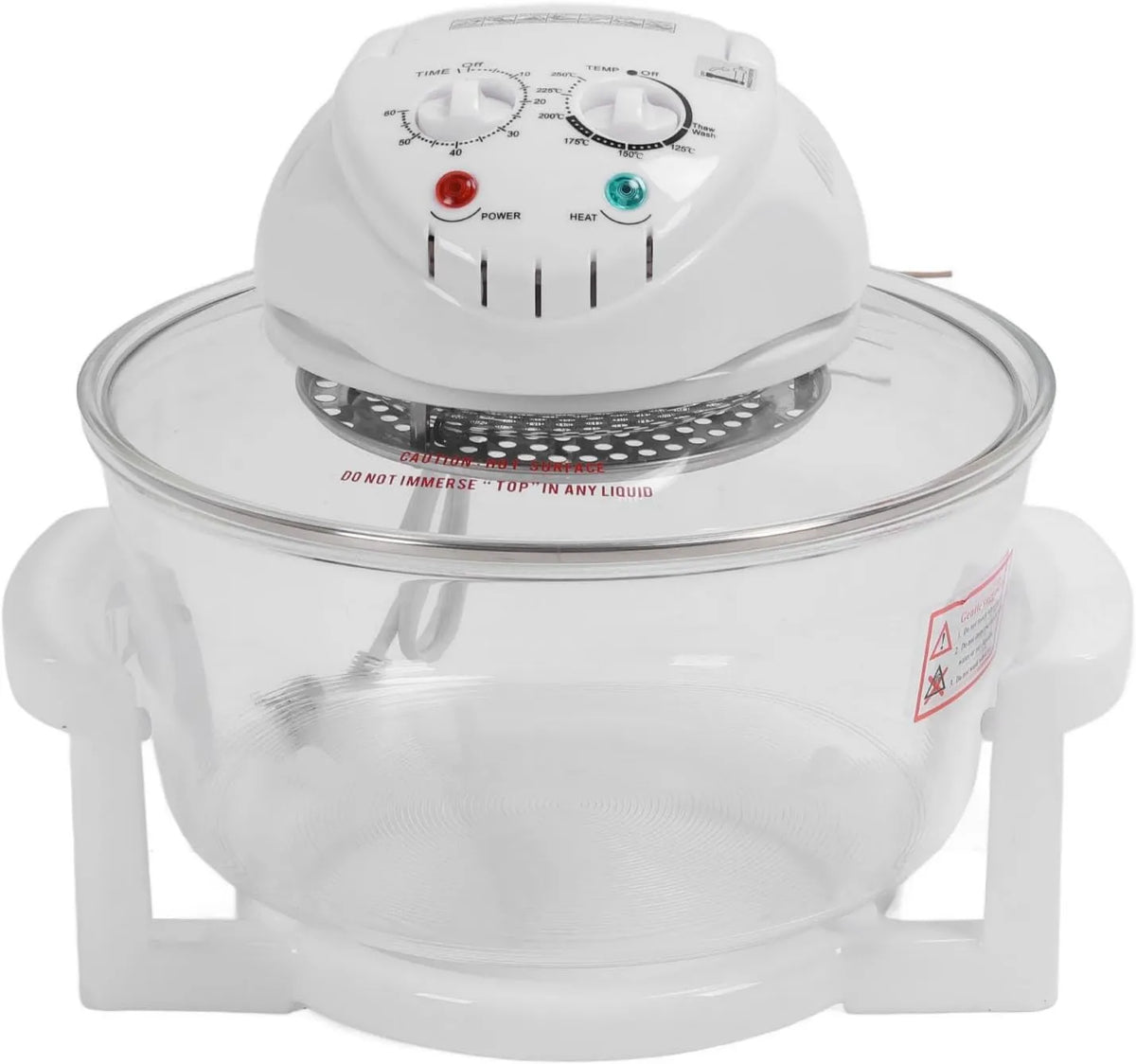 Asixxsix frytkownica beztłuszczowa, 12 l, 1400 W, 65 do 250°C, zegar, 2 strefy temperaturowe, bezolejowy frytkownica Widoczny na 360 Stopni