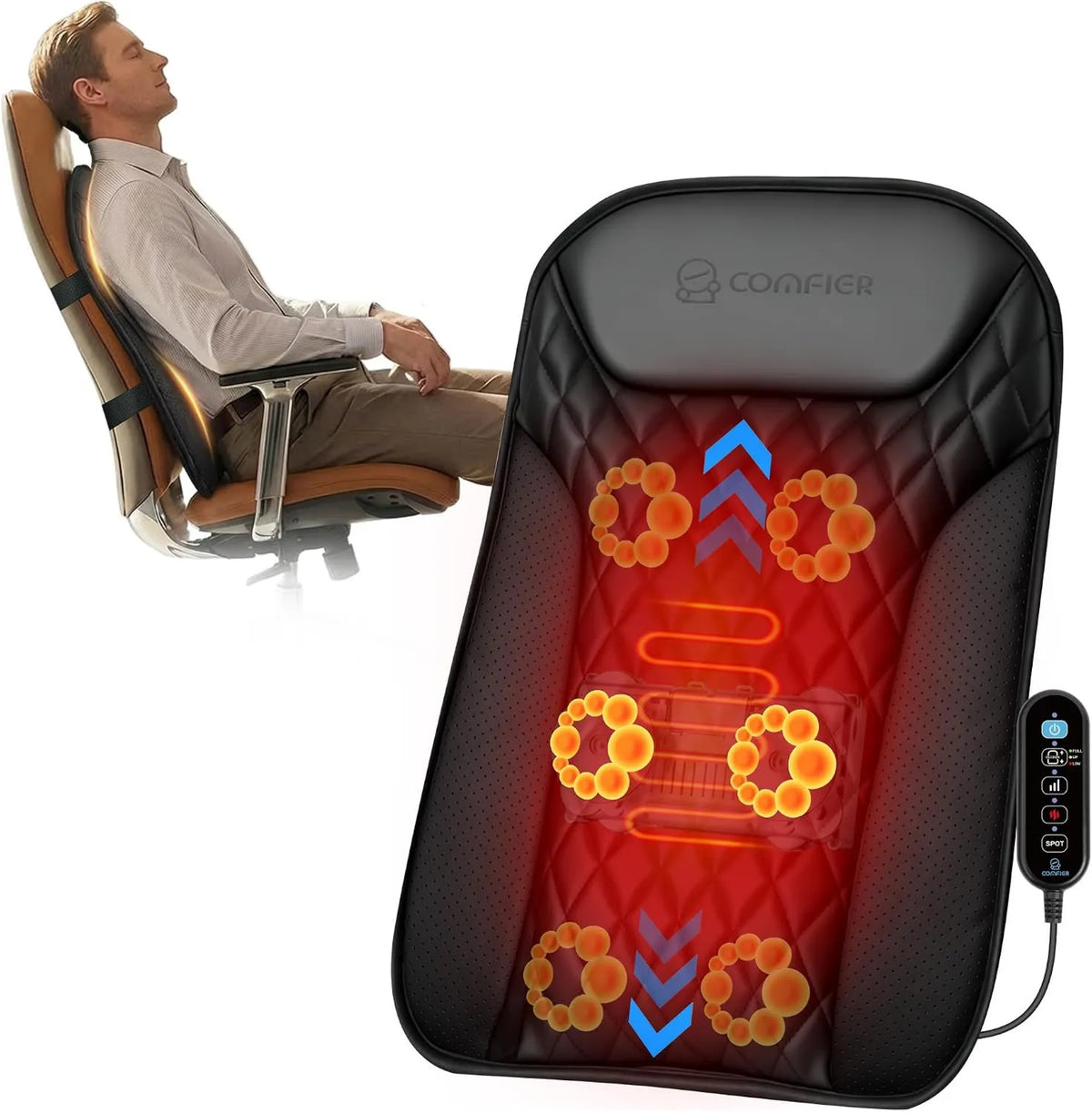 COMFIER, Cushion, funkcja ogrzewania, powrót