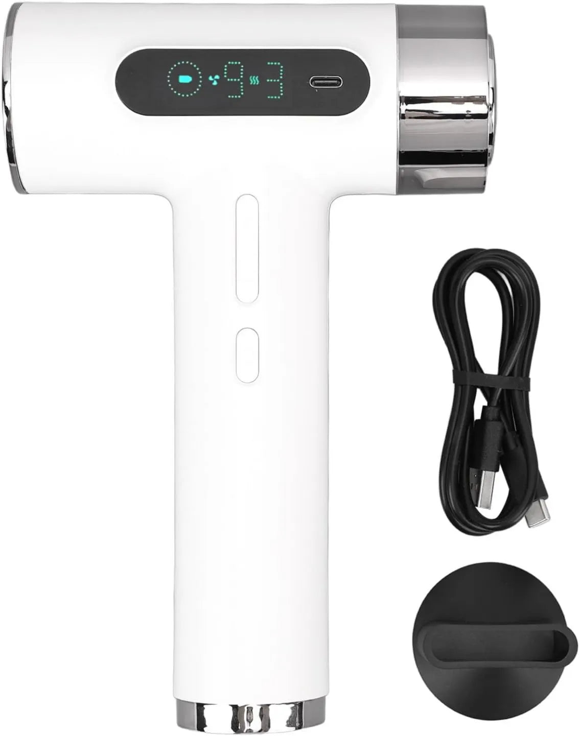 Yanmis suszarka do włosów, 15600 mAh przenośne, 300 W, USB, 9 prędkości, bezprzewodowy, do akademika i na zewnątrz
