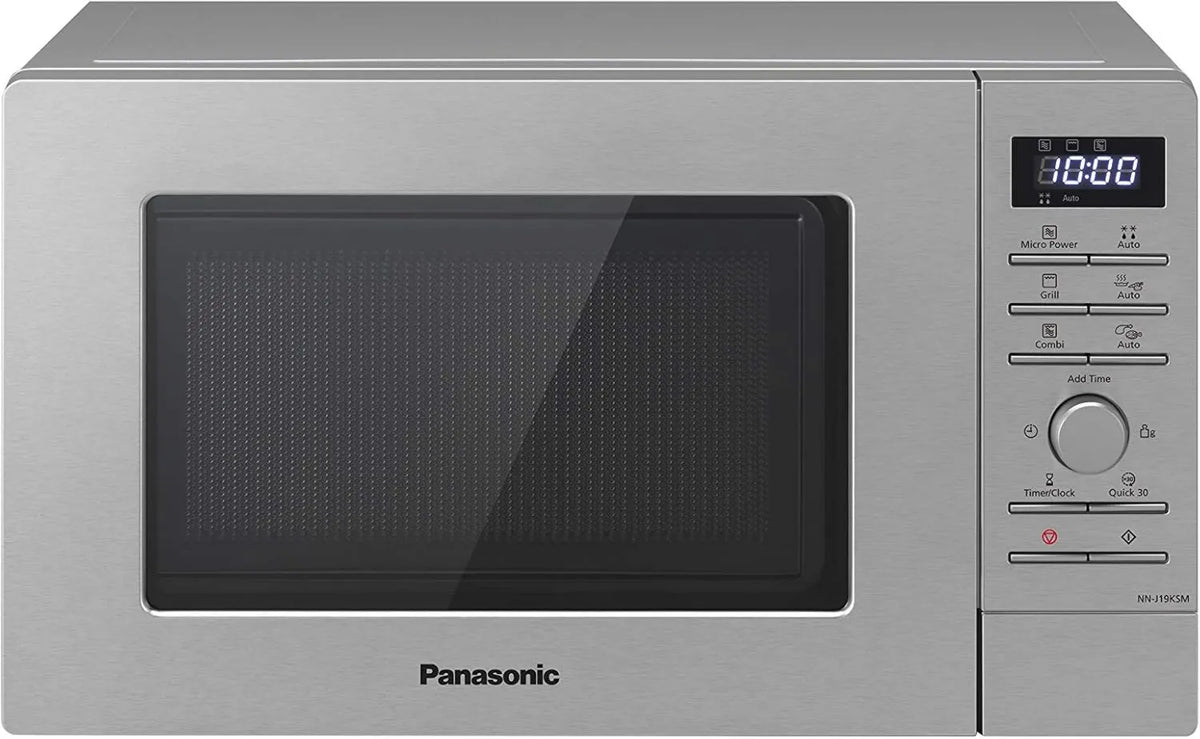 Panasonic, NN- J19KSMEPG Kuchenka mikrofalowa, 20 l, 800 W, grill, stal nierdzewna, kuchenka mikrofalowa NN-J19KSMEPG