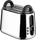 Alessi NE03 toster, 925 W, 25,5 cm, 32 cm, stal nierdzewna, Toru B designerski toster elektryczny, stal nierdzewna 18/10 i żywica termoplastyczna