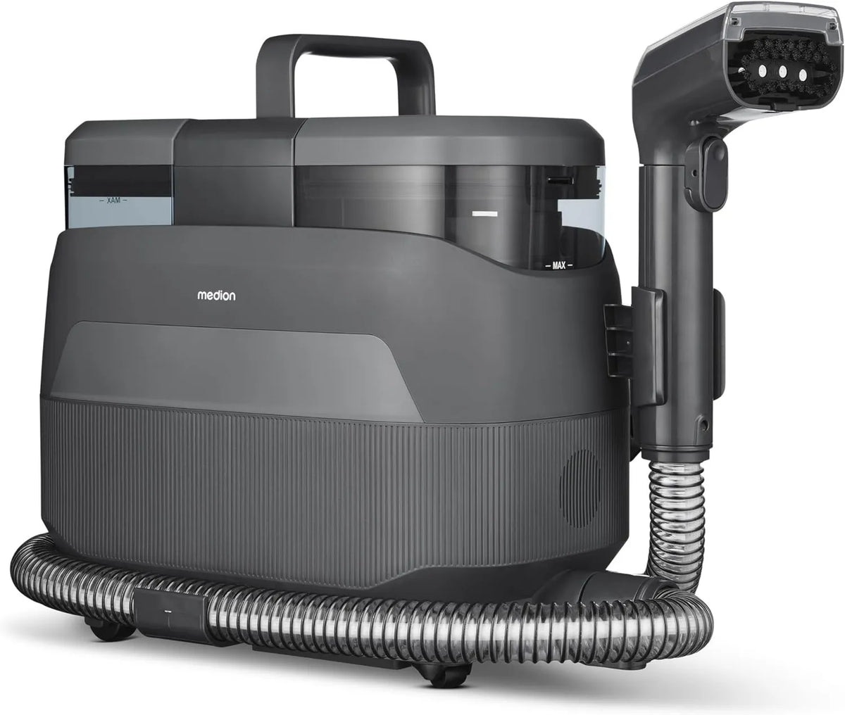 MEDION odkurzacz piorący, Odkurzacz, X10 MD100123, duży zbiornik, para, ekstraktor do wtryskiwaczy UC Textile, zimna para, 1.650 W