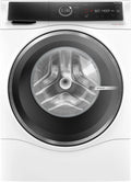 Bosch pralko-suszarka, WNC244070 Pralka susząca, 60 cm, 6 kg, pralka, suszarka, Home Connect, cichy, biały, 1400 obr./min, min, EcoSilence Drive, Żelazny Assist