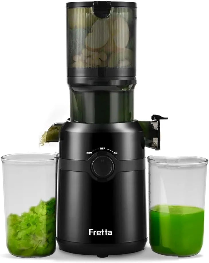 Wyciskarka do soku, 1,0 l, 200 W, 108 mm, Wyciskarki do soku na zimno, 200 W wysokowydajna wyciskarka do soku, czarny black