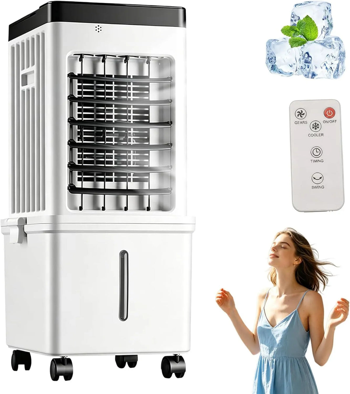 Revuterc, Odświeżacz powietrza, 15 l, zegar, 3 prędkości 3 tryby Oscylacja 120 °, duży zbiornik