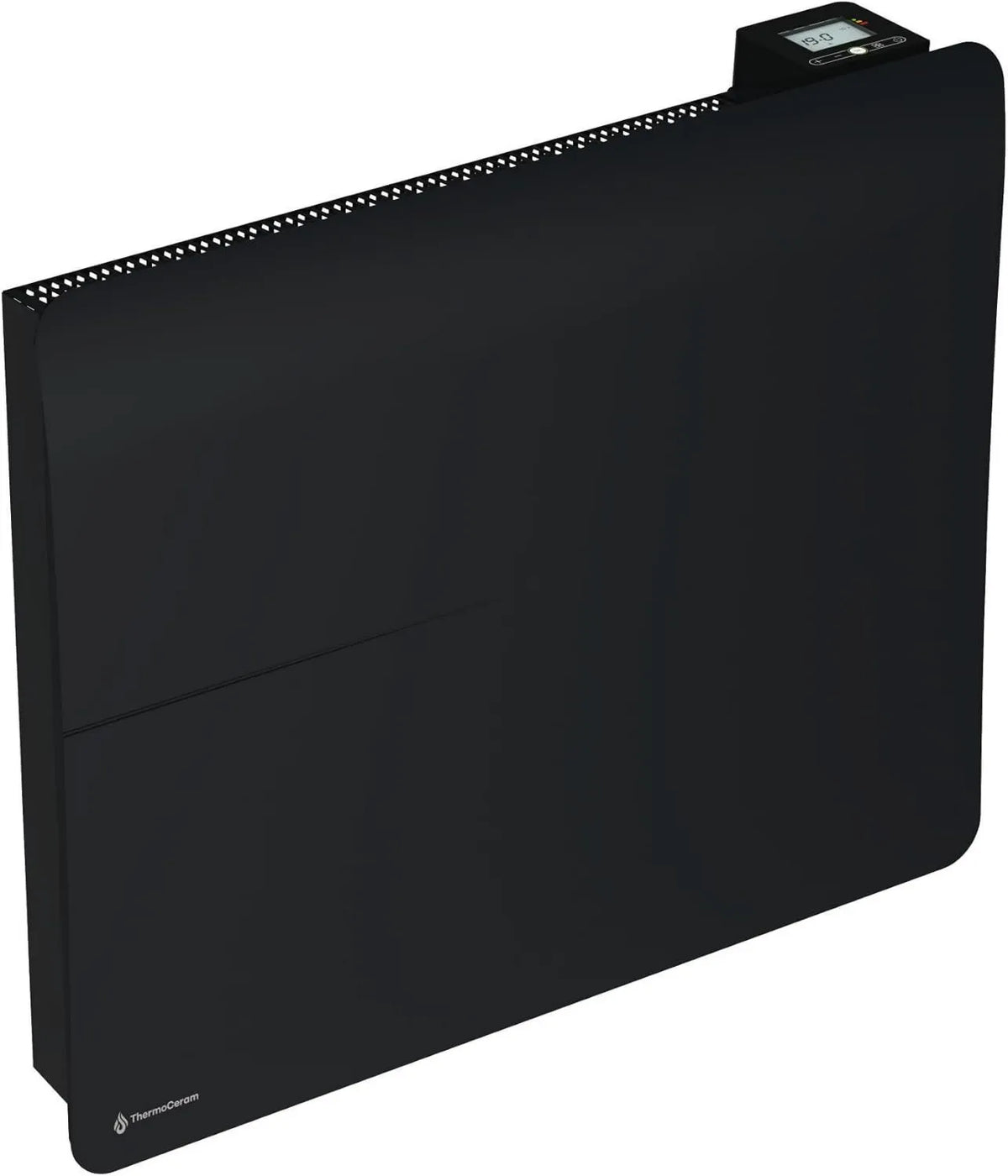 THERMOCERAM grzejnik elektryczny, 1500 W, czarny, grzejnik, podłączony elektryczny 1500 W dwupoziomowy system ogrzewania czarny Cira