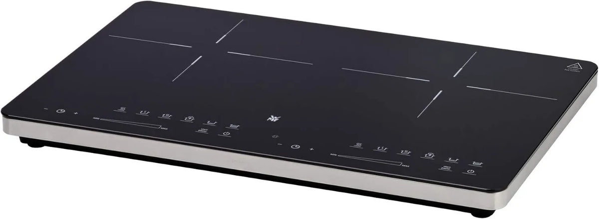 WMF płyta indukcyjna, 3500 W, 28 cm, timer, sterowanie dotykowe, Kult X podwójna płyta indukcyjna, 2 strefy gotowania, rozpoznawanie garnków