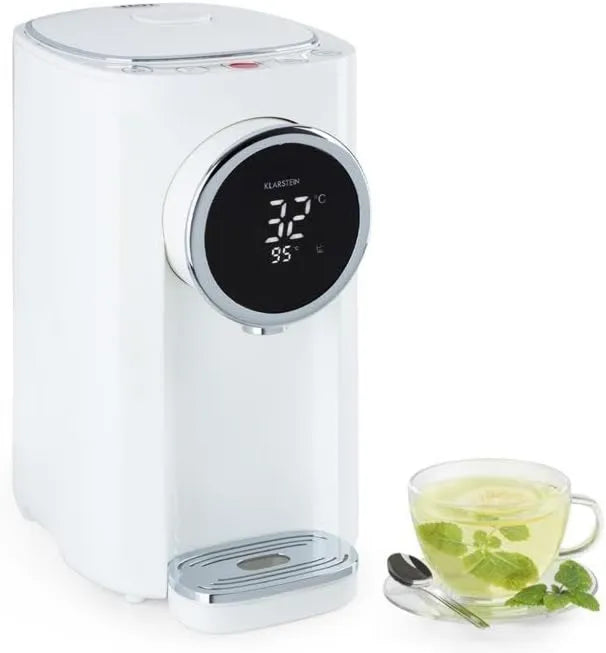 KLARSTEIN, Dystrybutor, 5 l, 45 do 95°C, Blokada, Duży zbiornik, LCD ekran, Stal nierdzewna, Ogrzewanie funkcji, Biały