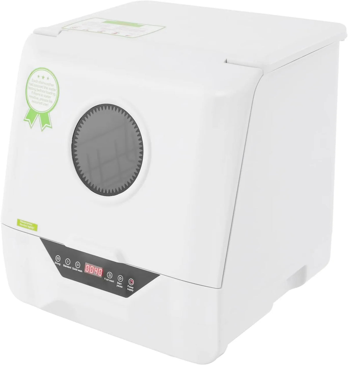 lousriyy zmywarka kompaktowa, Zmywarka, 800 W, przenośne, dotykowe, samodzielne, białe, LED wyświetlacz, 4 tryby prania, dla rodzin od 2 do 5 osób