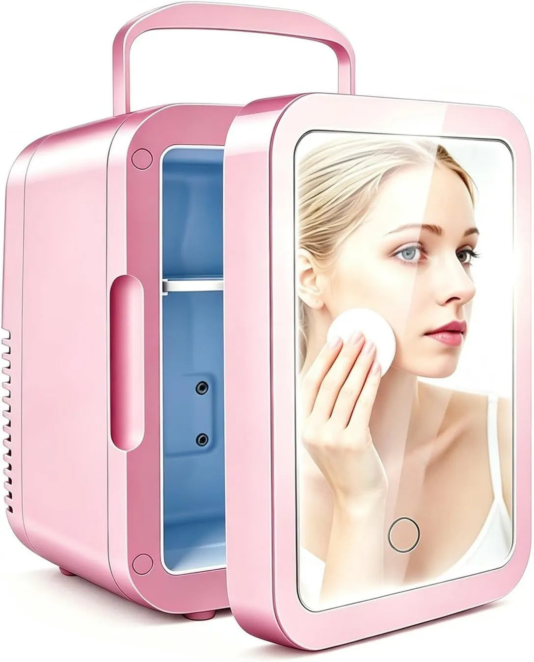 Generic minilodówka, Lodówka, 4 l, elektryczne urządzenia chłodnicze, Mini lodówka Beauty 4 l z lusterkiem LED