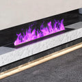 ZXINXIN kominek elektryczny, Elektryczny grzejnik 100 cm / 39.3in, wbudowany, efekt 3D, para parowa, kominek parowy, efekt płomienia 3D 100 cm/39.3in