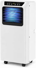 HUANQIN klimatyzator przenośny, 2-in-1, 49 dB, cichy, mobilny klimatyzator 9000 BTU 2-in-1 z osuszaczem, Instalacja bez wiercenia lub perforacji, Praktyczne 2-en-1