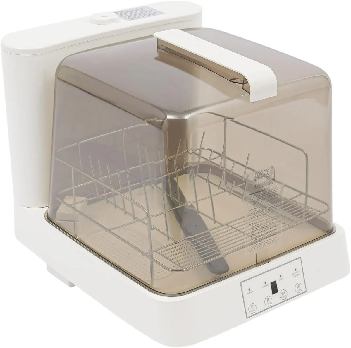Rogowsen zmywarka kompaktowa, Zmywarka, 6 l, 800 W, duży zbiornik, kemping, 360 ° wirowe płukanie z funkcją suszenia, kompaktowy apartament, camper