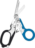 Leatherman Raptor Rescue, Czarny/Niebieski z Kaburą Użytkową, Nożyczki Ratunkowe z Ostrzem do Pasów i Łamaczem Szkła