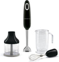 Smeg blender ręczny, HBF03BLEU Blender, 700 W, czarny, elektryczny mieszalnik, Turbo funkcja i Flowmix Cięcie System