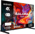 SALORA telewizor, Smart TV, 50 cali, E- class, 3 HDMI, TV, SMART50TV, 4K UHD, HDR, WiFi, Bluetooth, Android OS, HDR10 +, podłączony