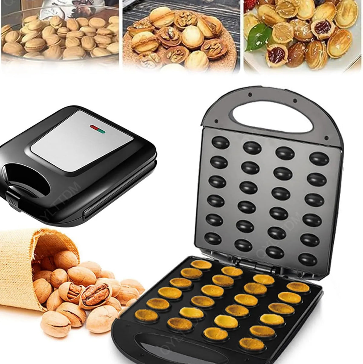 TYH gofrownica / opiekacz, Chleb, 1400 W, chleb maszyny do produkcji, z powłoką nieprzywierającą powłoki, Podwójny Twarzy Non@-@ stick panel, 24 sztuk
