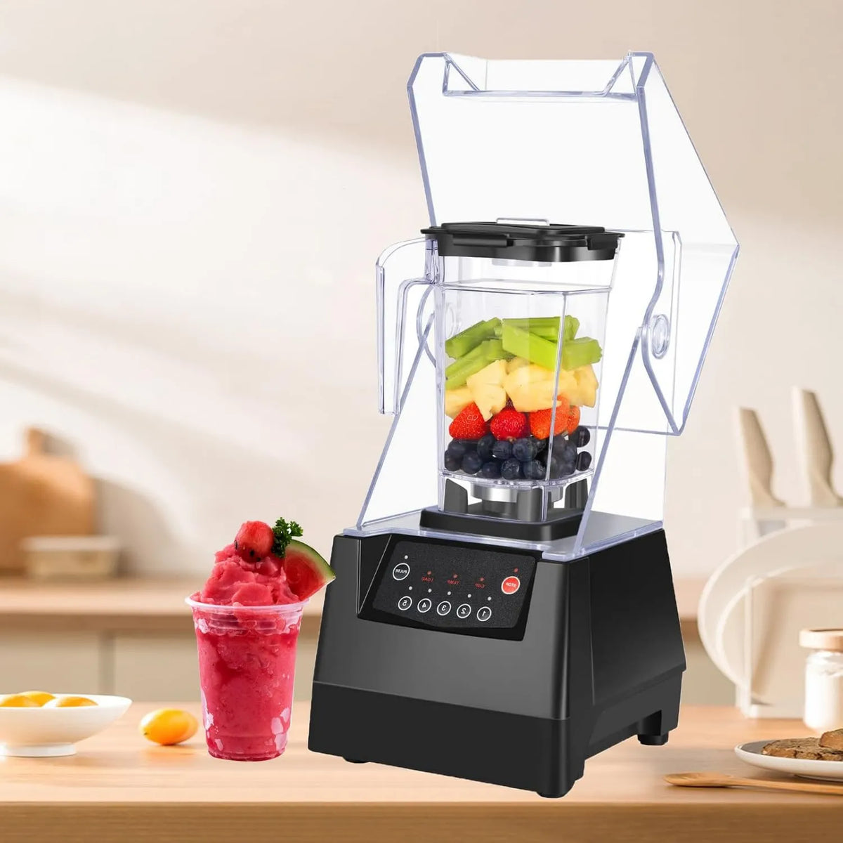ZXINXIN blender kielichowy, Mikser, profesjonalny, elektryczny mikser, Soundproof mikser do lodu