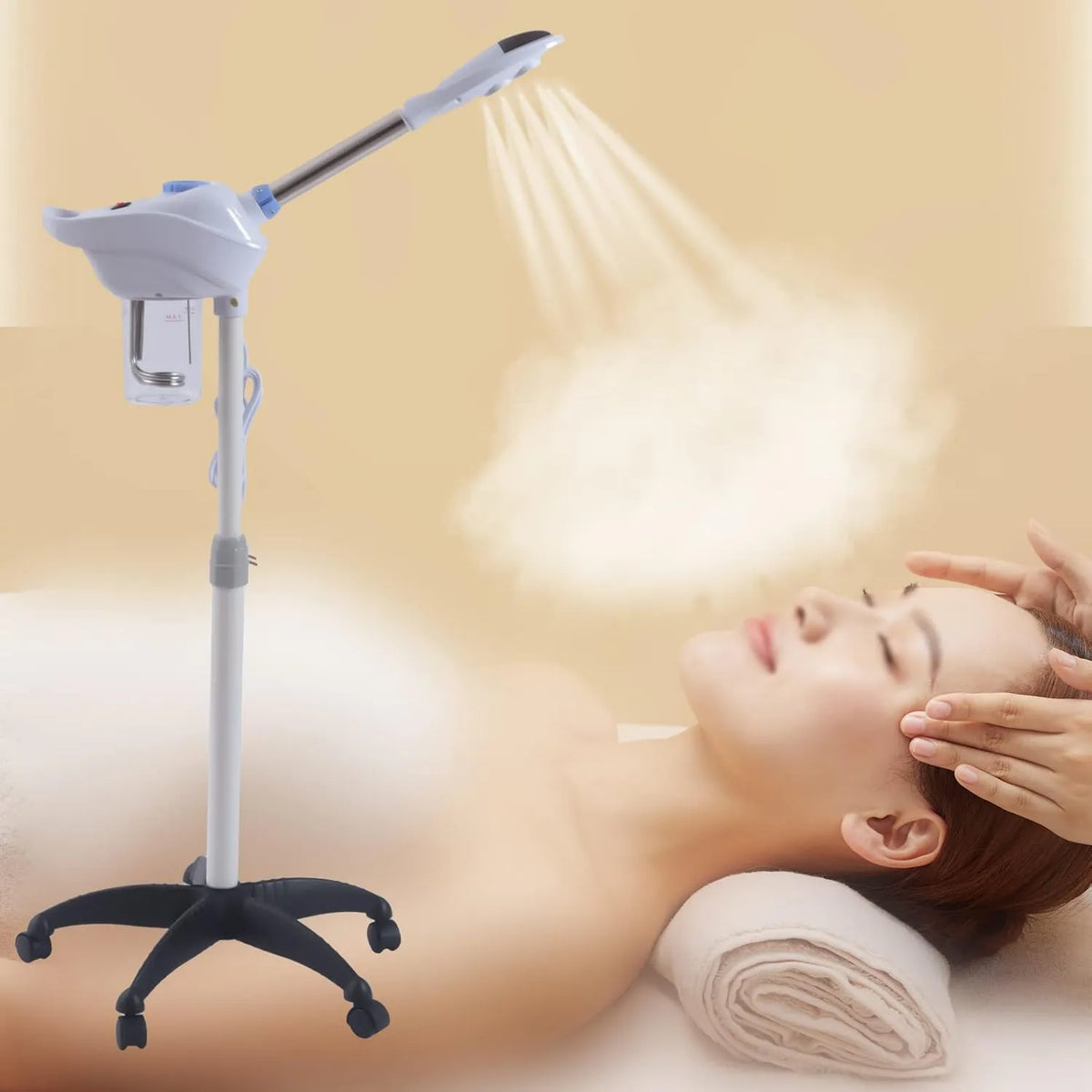 MEHOOSPVN, Nawilżacz, Czyściciel, Para, twarz Sauna Pores czyszczący Para Spa