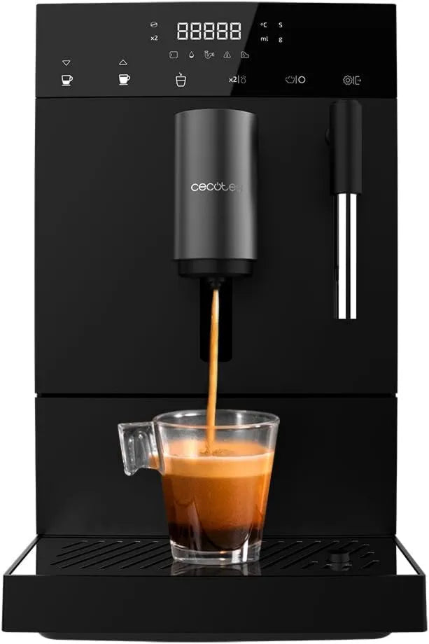 Cecotec ekspres do kawy, 1350 W, 19 bar, 5 poziomów, funkcja pary, Kompaktowy ekspres do kawy Cumbia Cremmaet Compact Steam. 1350 W