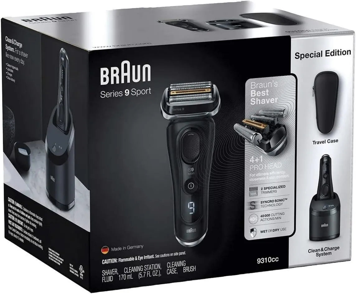 Braun, Szafka Series 9, szaft sportowy z systemem czyszczenia i ładowania