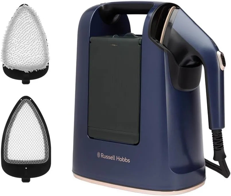 Russell Hobbs parownica do ubrań, 2in1 przenośne, elektryczne żelazko, 1700 W, 750 ml, duży zbiornik, wyjmowalny 2en1