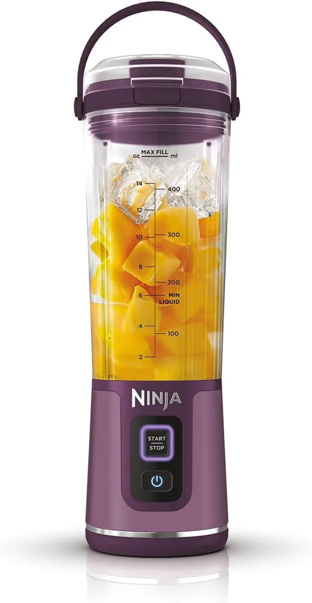NINJA, BC151EUPR Blender, przenośny, 530 ml, blender elektryczny, wielokrotnego ładowania i bezprzewodowy