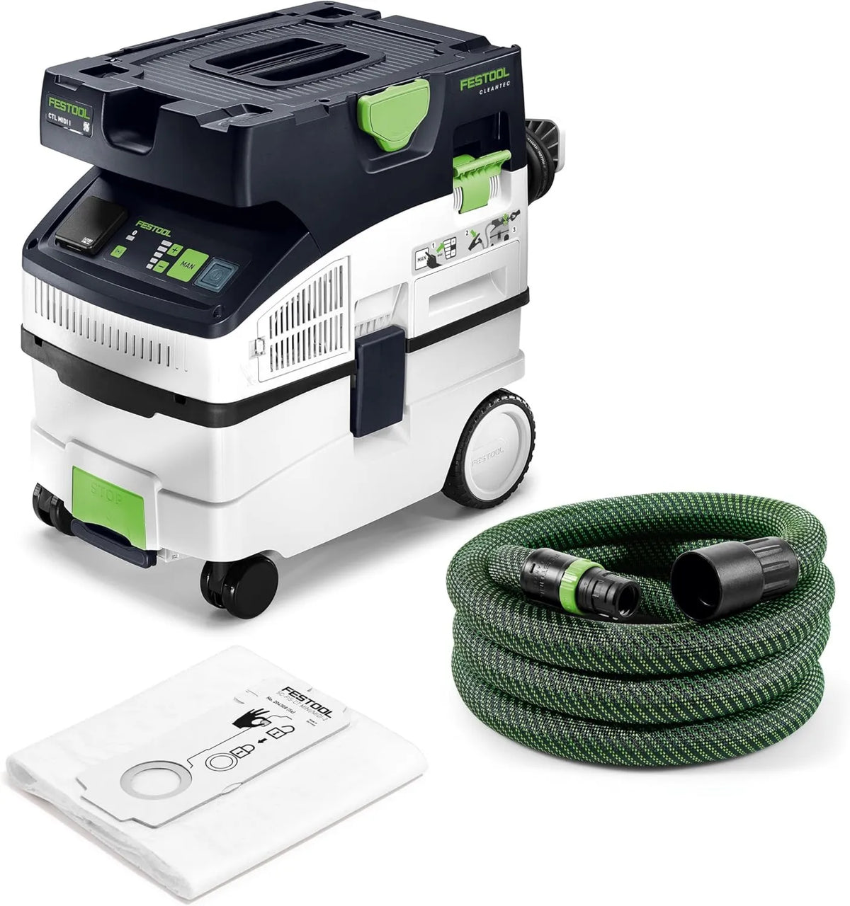Festool odkurzacz, 1200 W, 3700 l, 32 mm, Cleantec CTL MIDI I