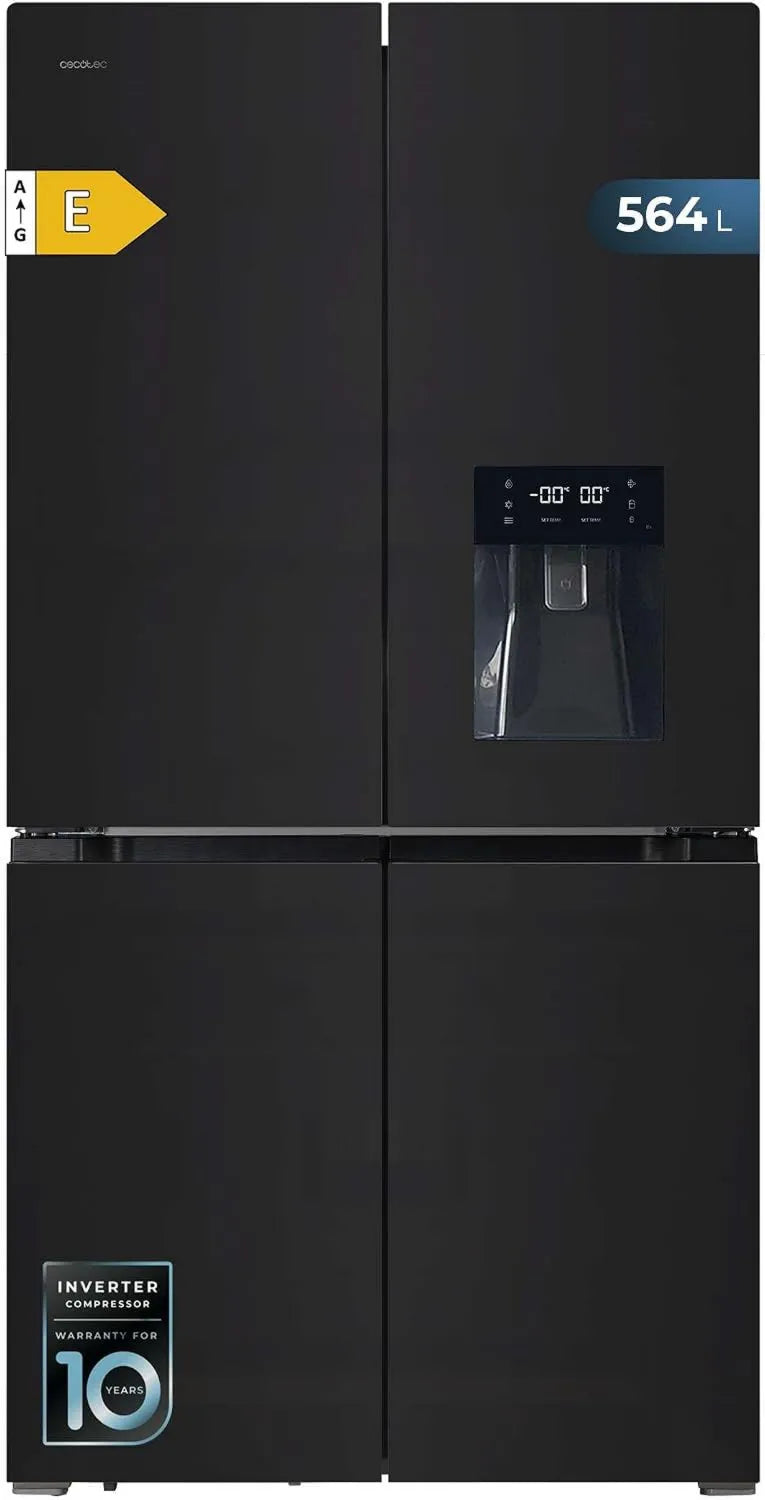 Cecotec lodówka, Bolero CoolMarket 4D, 563 l, No Frost, Inwerter, 91 cm Szerokość, 183 cm Wysokość, Total No Frost, Amerykańska 4