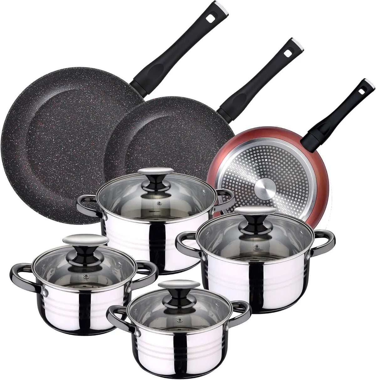 San Ignacio, Naczynie kuchenne 8pc, 28 cm, stal nierdzewna