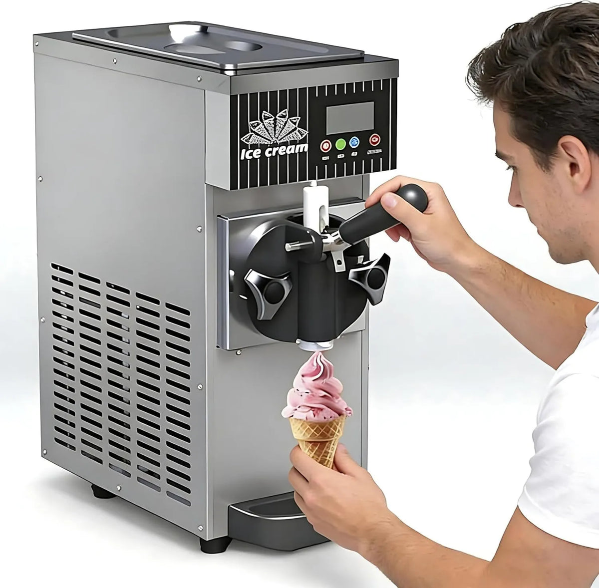 RoyceBee kostkarka do lodu, 4- 5 KG / H Maszyna do śmietany, i sorbetu, 450 W, 5 KG, profesjonalne, biurko z funkcją przedfunkcyjną 4-5 KG/H
