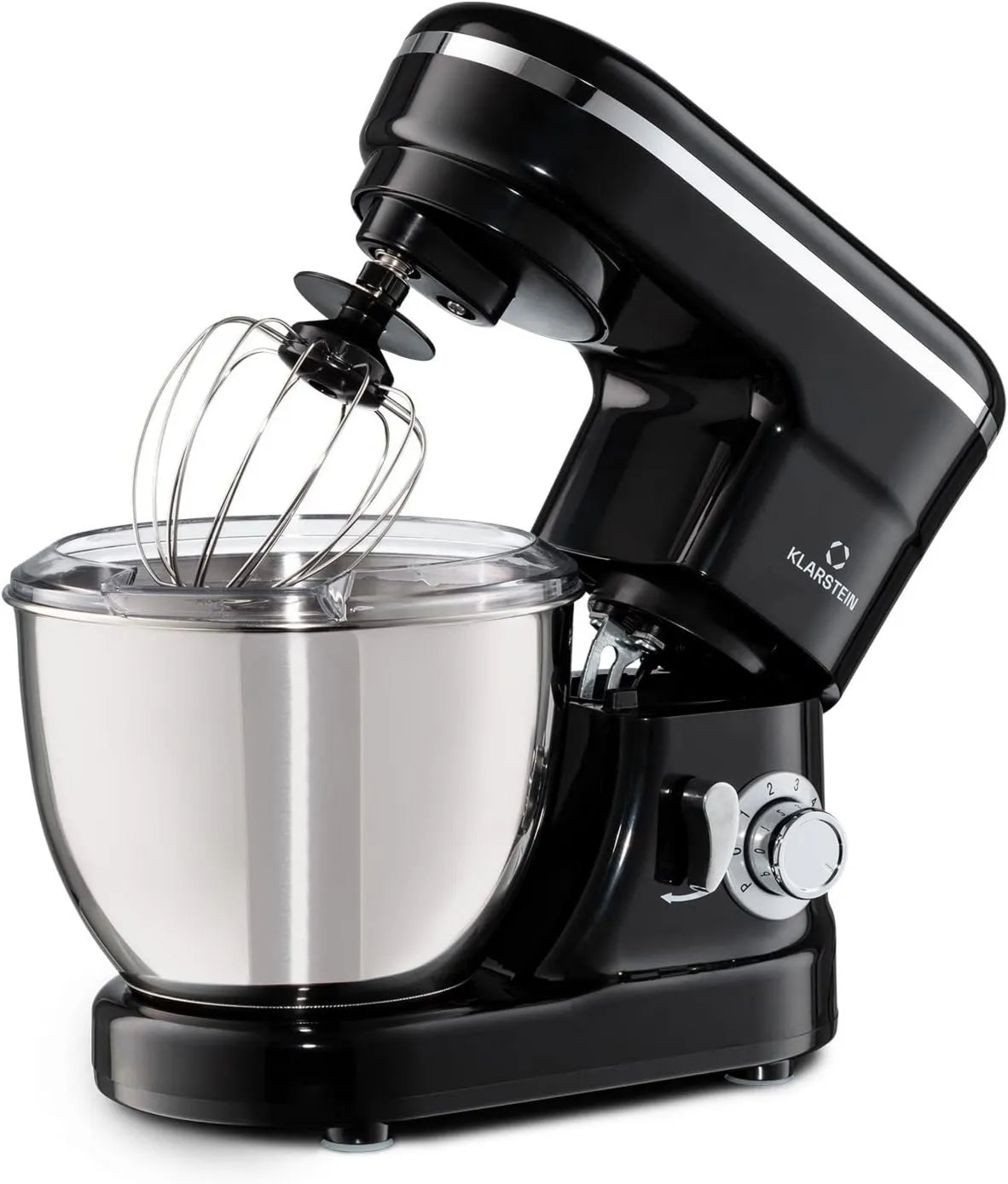 KLARSTEIN robot kuchenny, Akcesoria do aparatury, 1200 W, stal nierdzewna, czarna, Benzyna z 6 prędkości